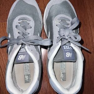 New Balance Gray and White Sneakers